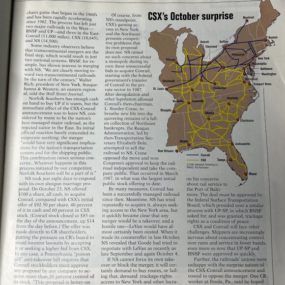 Trains Magazine of Railroading January 1997 Vol 57 No 1 Railroad Enthusiast u - Picture 7 of 11